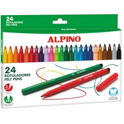 New Alpino Estuche Veinticuatro rotuladores de colores -