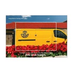 Clearance Feliz 12 de octubre | Pack sello + postal | Día de la Hispanidad