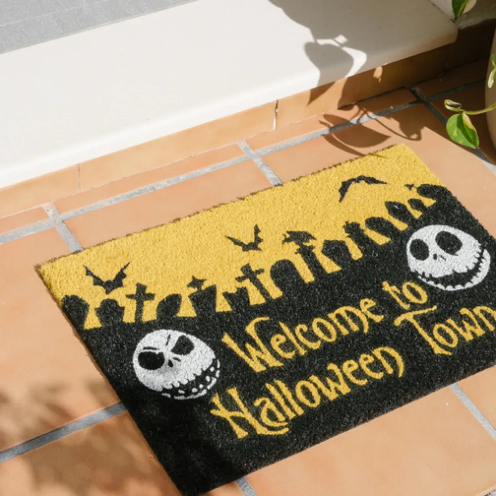 Clearance Pyramid Felpudo Tapete Suelo Entrada Pesadilla Antes De Navidad, Welcome To Halloween Town 60x40cm