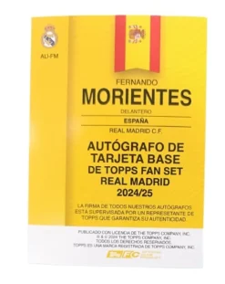 Fernando Morientes Autógrafo Original Real Madrid Fan Set 2024 2025 Topps