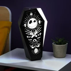 Figura con Luz Ataúd Jack Skellington Pesadilla antes de Navidad 28cm