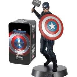 Figura estatua metálica del Capitán América Clásico Avengers