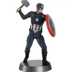 Figura estatua metálica del Capitán América Clásico Avengers