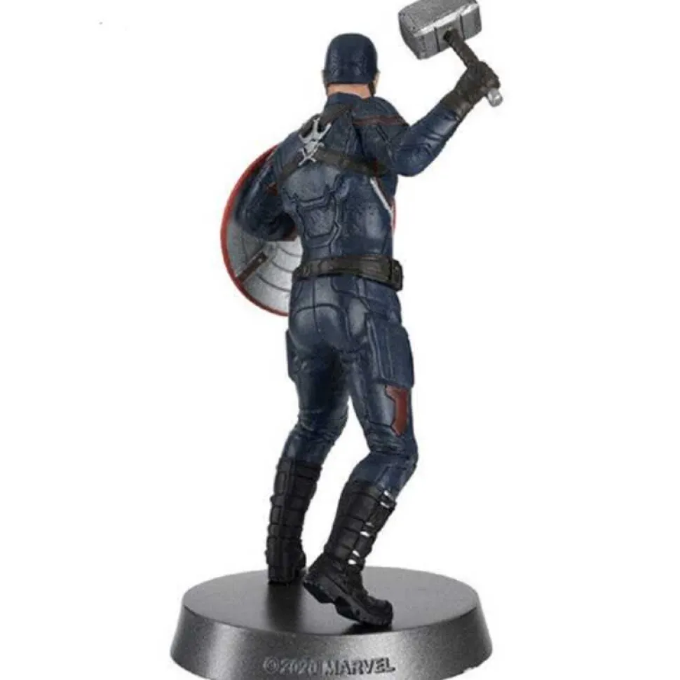 Figura estatua metálica del Capitán América Clásico Avengers