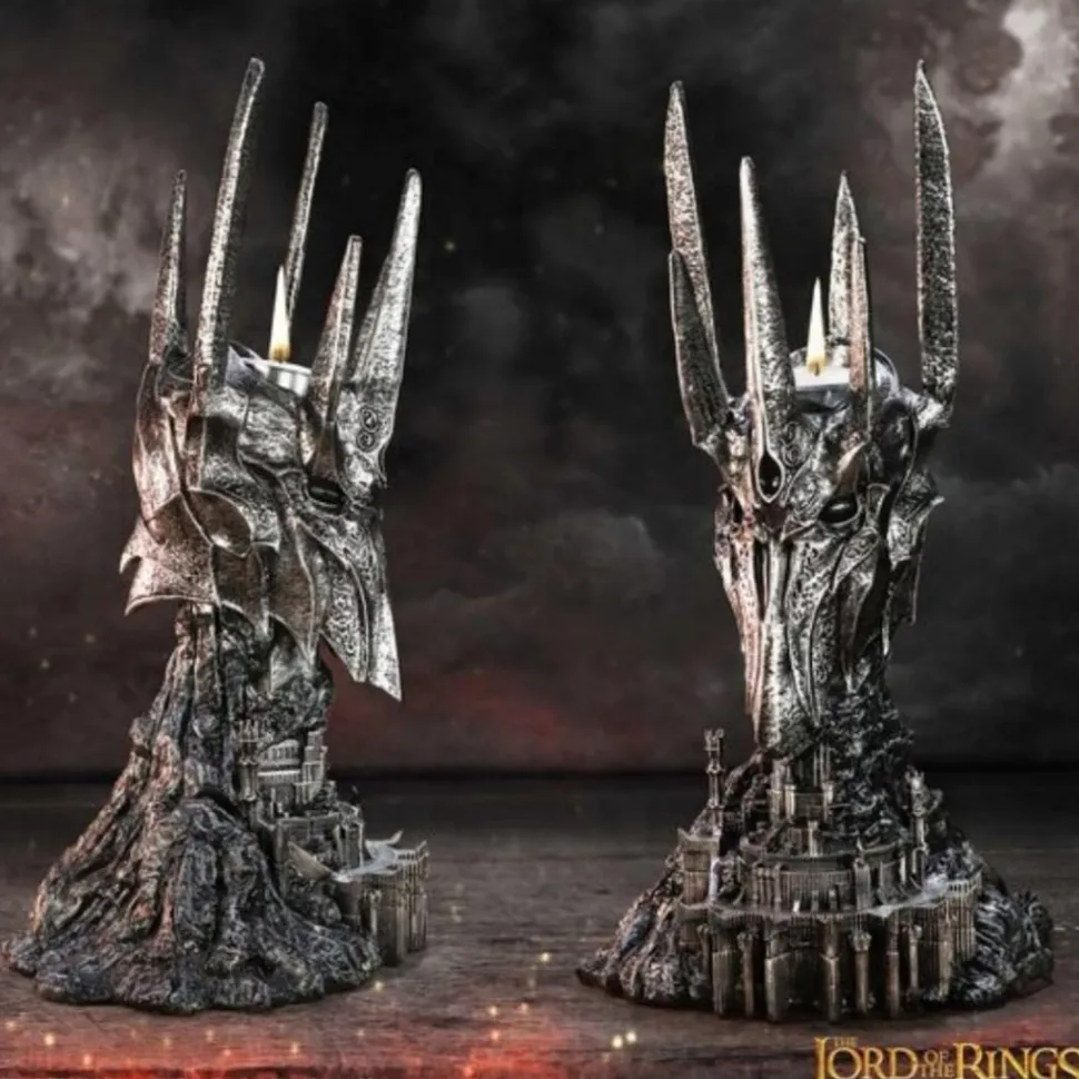 Figura Estatua Porta Vela Sauron sobre Mordor 33cm