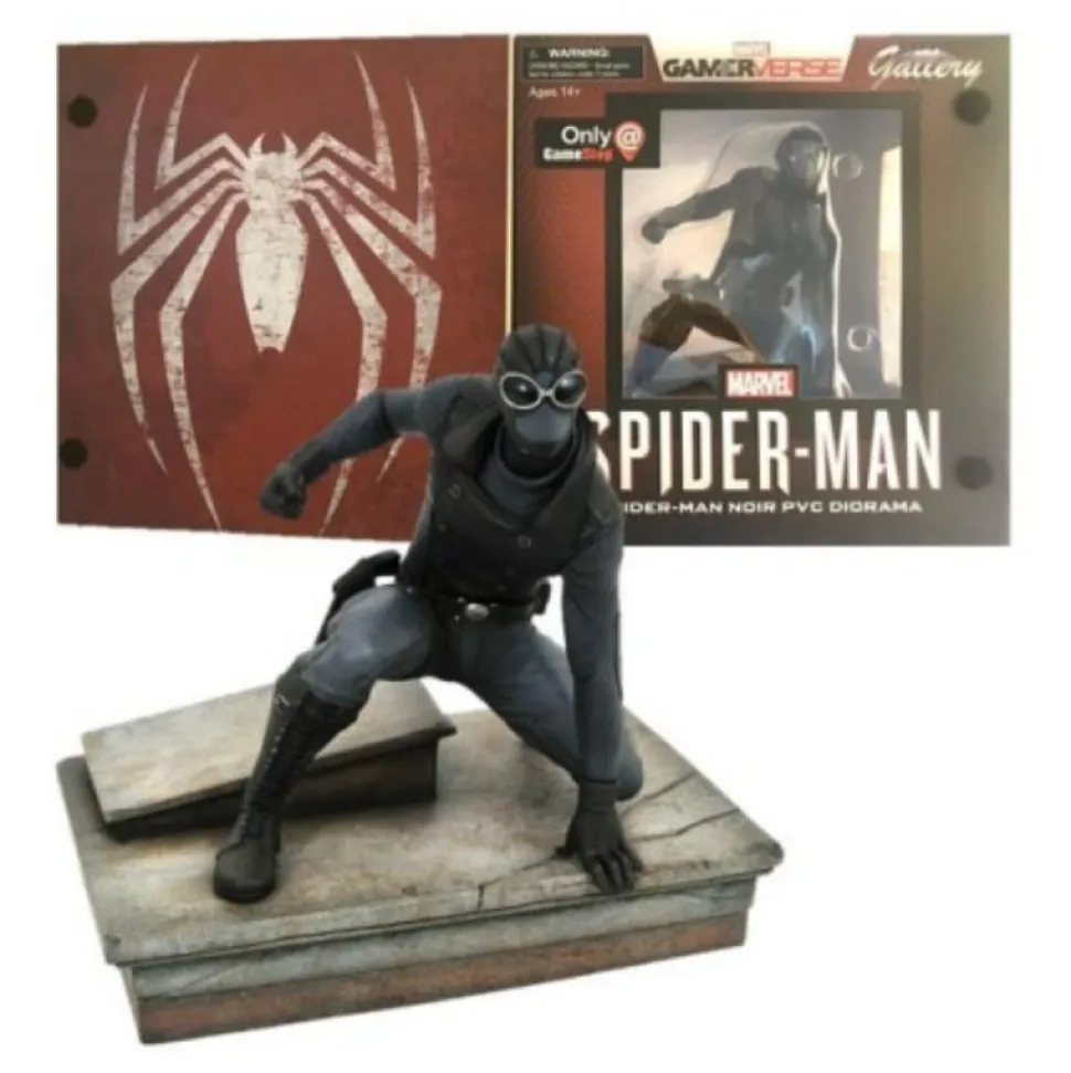 Figura Estatua PVC Marvel Gallery Diamond Select Toys Spider-Man Negro 20cm