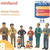 Figuras de familia asiática (8 figuras)