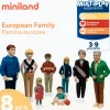New Miniland Figuras de familia europea (8 figuras)