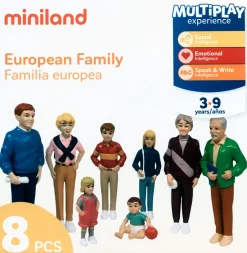 New Miniland Figuras de familia europea (8 figuras)