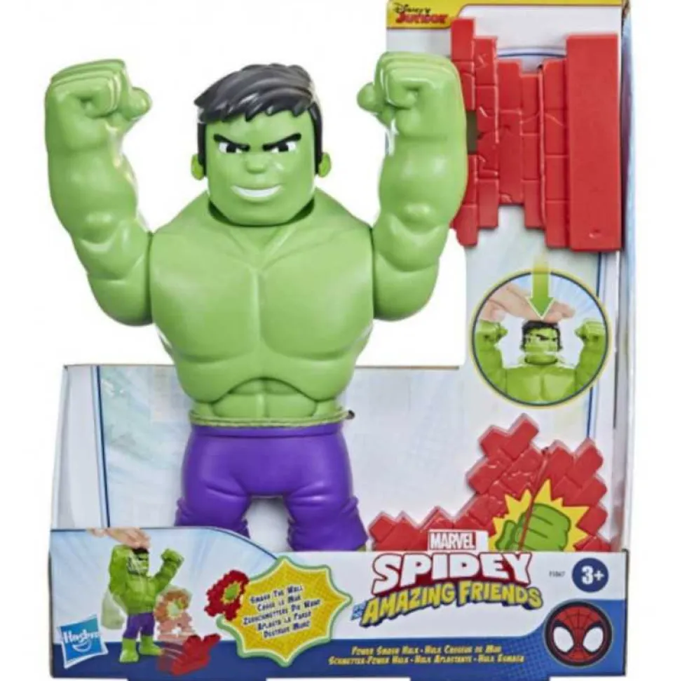 Figura Spidey Mega Mighty Hulk con Gestos