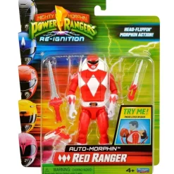 Figura transformable Power Rangers Rojo Auto Morphin - Bizak +4A