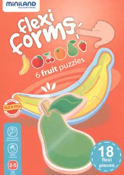 Hot Miniland Flexi forms 6 puzzles de frutas
