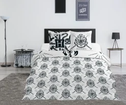 Funda Nórdica Matrimonio Reversible Harry Potter para Cama Hasta 150 cm con 2 cojiines