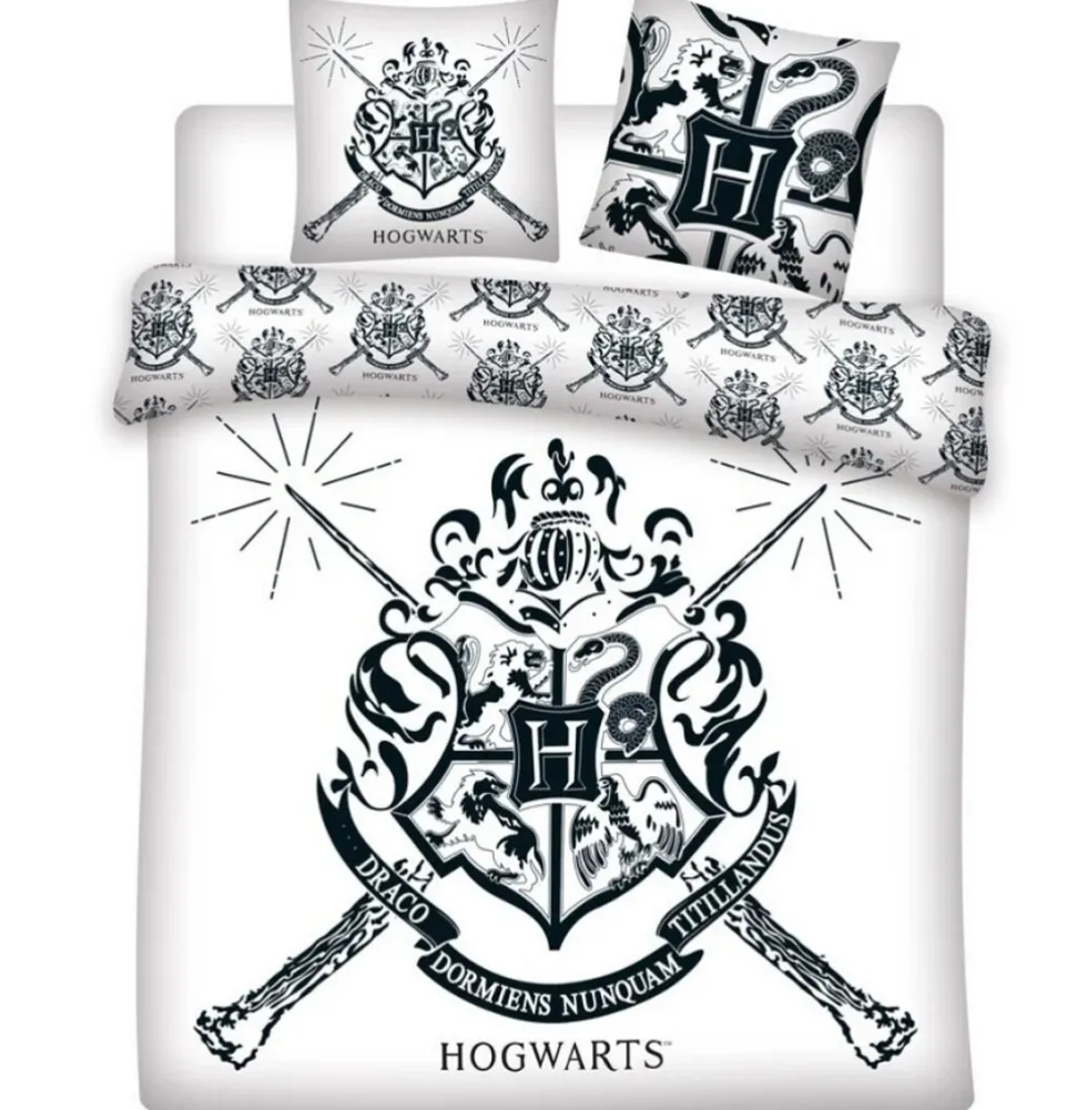 Funda Nórdica Matrimonio Reversible Harry Potter para Cama Hasta 150 cm con 2 cojiines