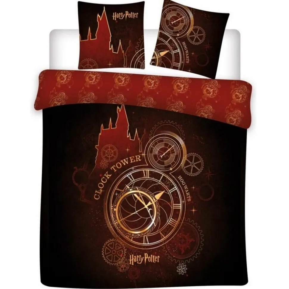 Funda Nórdica Matrimonio Reversible Harry Potter para Cama hasta 150 cm con 2 Fundas cojín