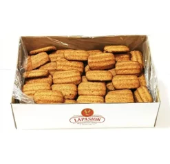 New LAPASIÓN Galleta Rizada integral con edulcorante, caja 2kg