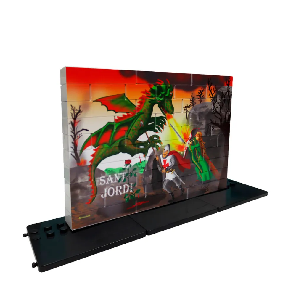 Outlet Game Movil Puzle vertical Sant Jordi Lluita - Caja de 48 piezas