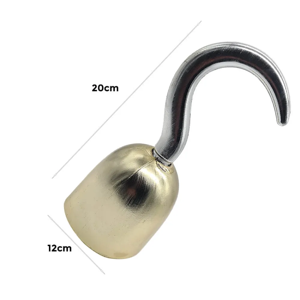 Clearance Disfraces Lucero Garfio Dorado - Accesorio para Disfraz de Pirata
