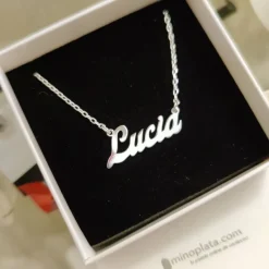 Gargantilla Con Nombre De Plata De Ley
