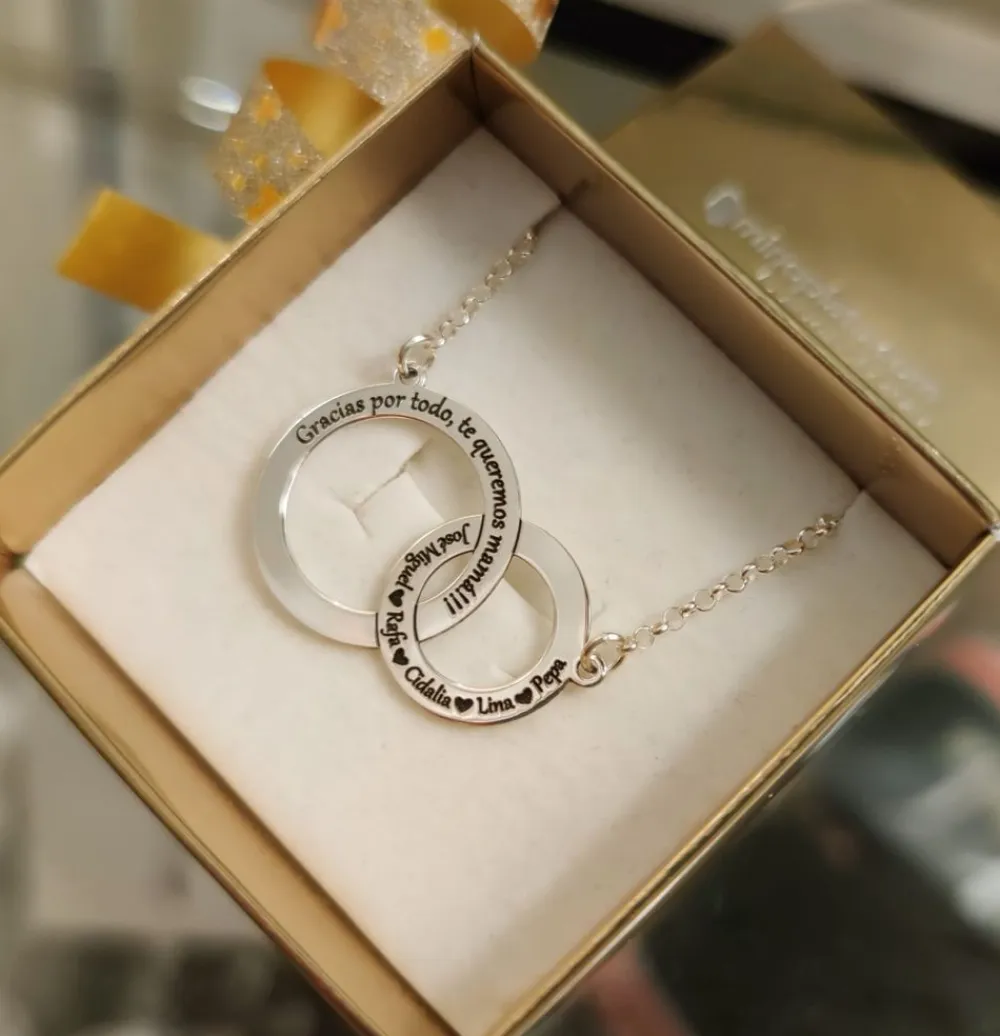 Clearance Gargantilla De Plata Mamá Te Mereces Todo Con Nombres