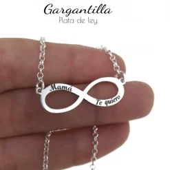 Online Gargantilla Infinito De Plata Mamá Te Quiero