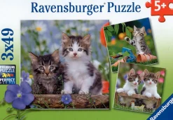 Hot Ravensburger Gatitos atigrados. 3 puzzles de 49 piezas cada uno