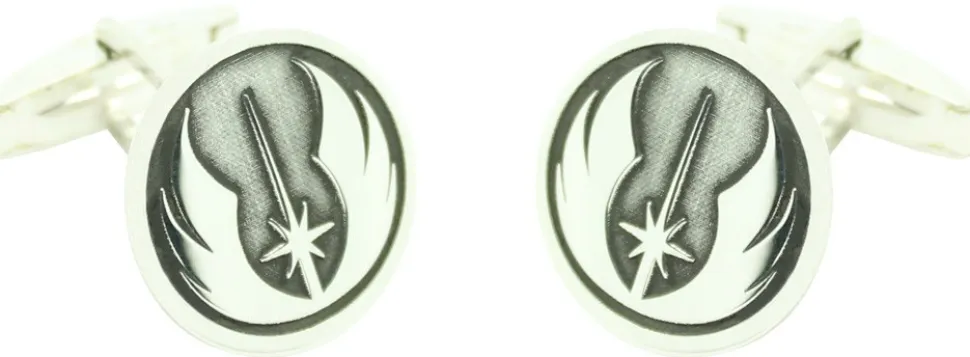 Gemelos para camisa Liso Redondo Personalizado Star Wars Plata 925