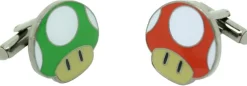 Outlet Gemelos para camisa Seta Roja y Verde Super Mario Bros.