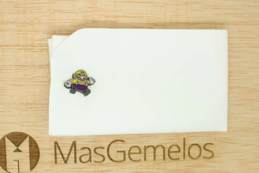 Gemelos para camisa WARIO de Mario Bros