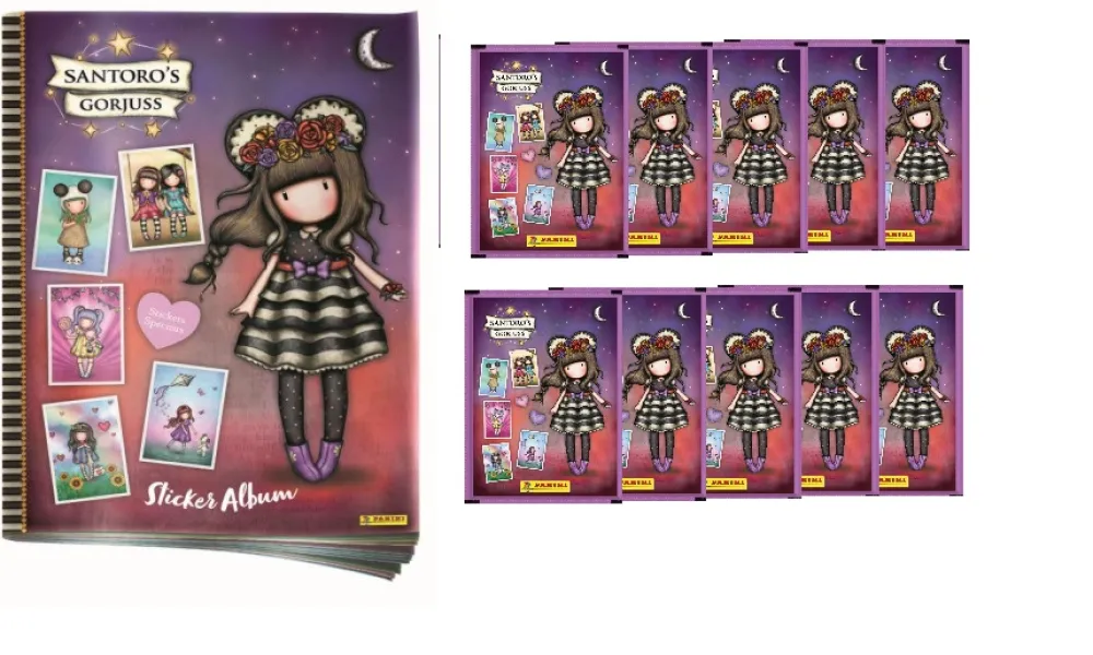 New PANINI Gorjuss Santoro Álbum vacío + 10 sobres colección 2025