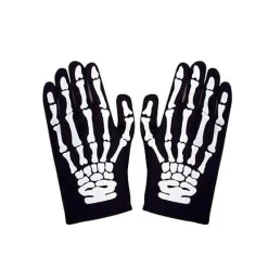 Clearance Disfraces Lucero Guantes Esqueleto cortos adulto