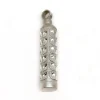 Guardacenizas Cilindro De Plata De Ley Tallada 8 X 39 Mm.