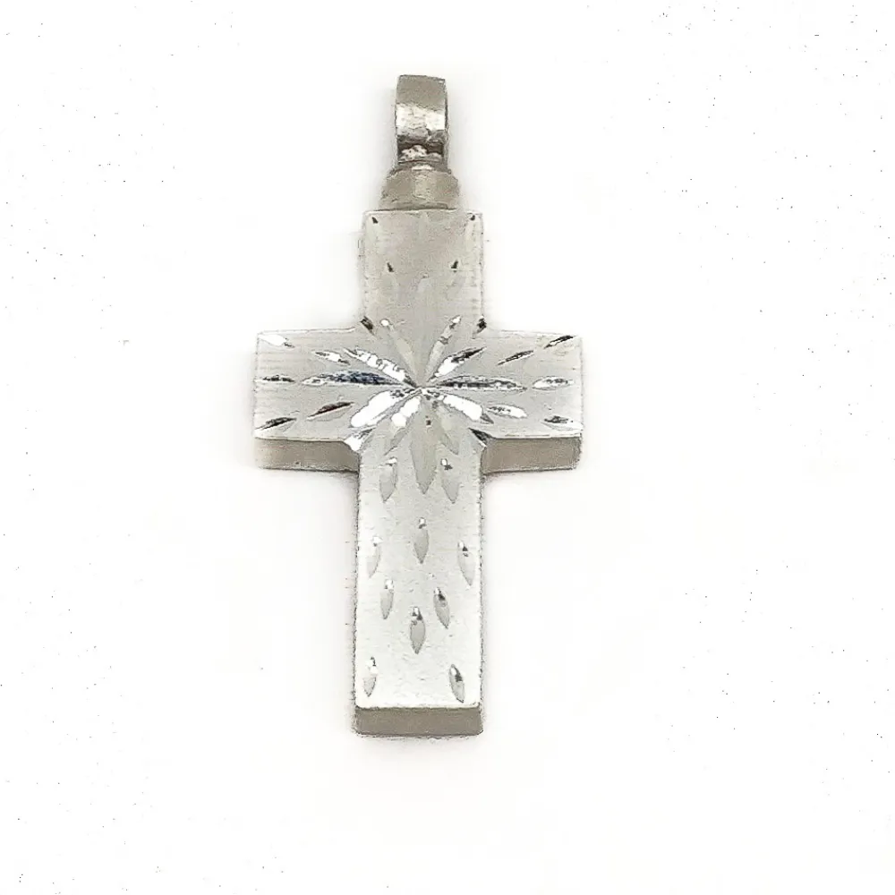 Discount Guardacenizas Cruz De Plata De Ley 17 X 34 Mm.
