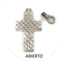 Guardacenizas Cruz De Plata En Plata De Ley 17 X 34 Mm
