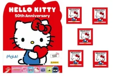 Hello Kitty 50 aniversario Álbum de cromos vacío y 5 sobres Colección 2024 pegatinas