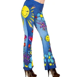 Clearance Disfraces Lucero Hippie Leggings Jeans The 70s.