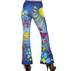 Clearance Disfraces Lucero Hippie Leggings Jeans The 70s.