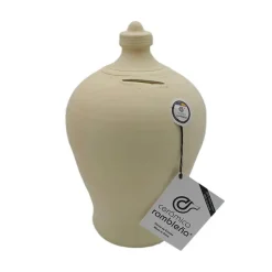 Hot Cerámica Rambleña Hucha de barro rambleño con forma tradicional