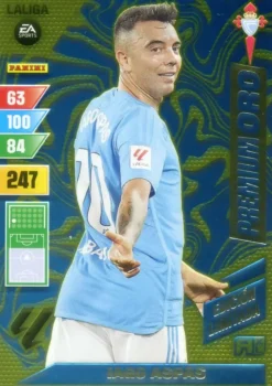 IAGO ASPAS - Premium Oro - Adrenalyn XL 2023 2024 - Edición Limitada - Celta de Vigo
