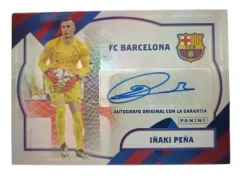 New PANINI Iñaki Peña Autógrafo Original FC Barcelona Club - Solo 100 copias