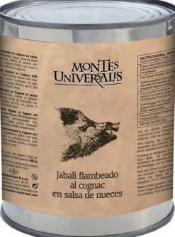 Outlet Montes Universales Jabalí flambeado al cognac en salsa de nueces (865g)