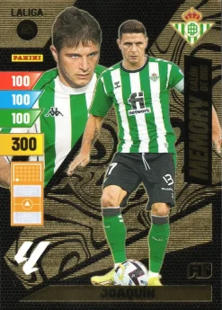 Joaquín Sánchez Balón de oro Memory Real Betis cromo Adrenalyn XL 2023 2024 La liga 23/24
