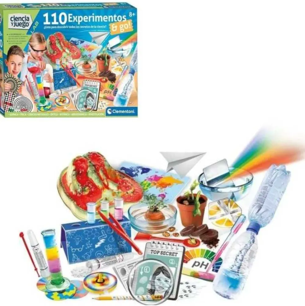 Hot Clementoni Juego de Ciencia Infantil 110 Experimentos