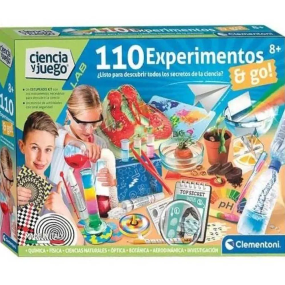 Hot Clementoni Juego de Ciencia Infantil 110 Experimentos