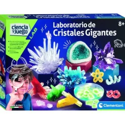 New Clementoni Juego de Ciencia Laboratorio Crea tus Cristales Gigantes Infantil