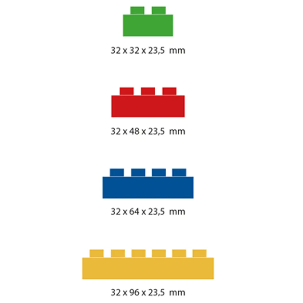 Juego de construcción Combis - Caja de 104 piezas