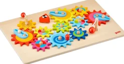 Juego de los engranajes de madera