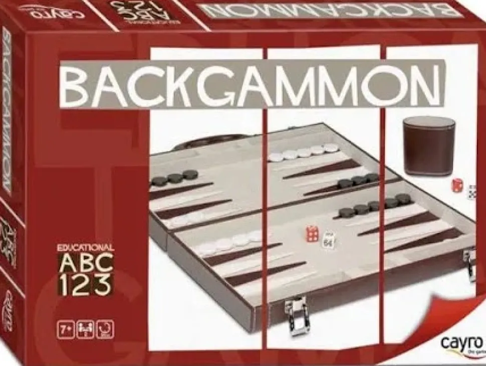 Juego de Mesa Backgammon Plegable en maletín