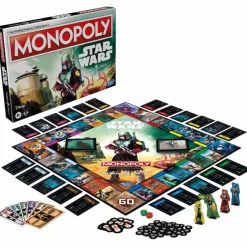 Juego de Mesa Hasbro Monopoly Star Wars Boba Fett Mandalorian
