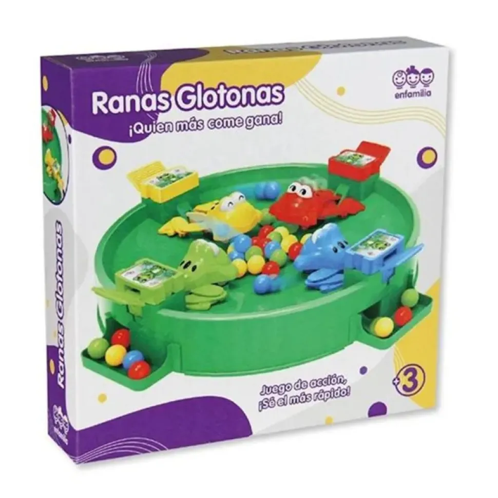 Juego de Mesa las Ranas Glotonas +3A